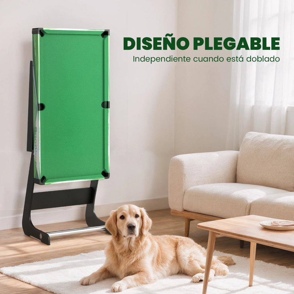 Tavolo da biliardo pieghevole ¨C zephmum ¨C verde 104 cm