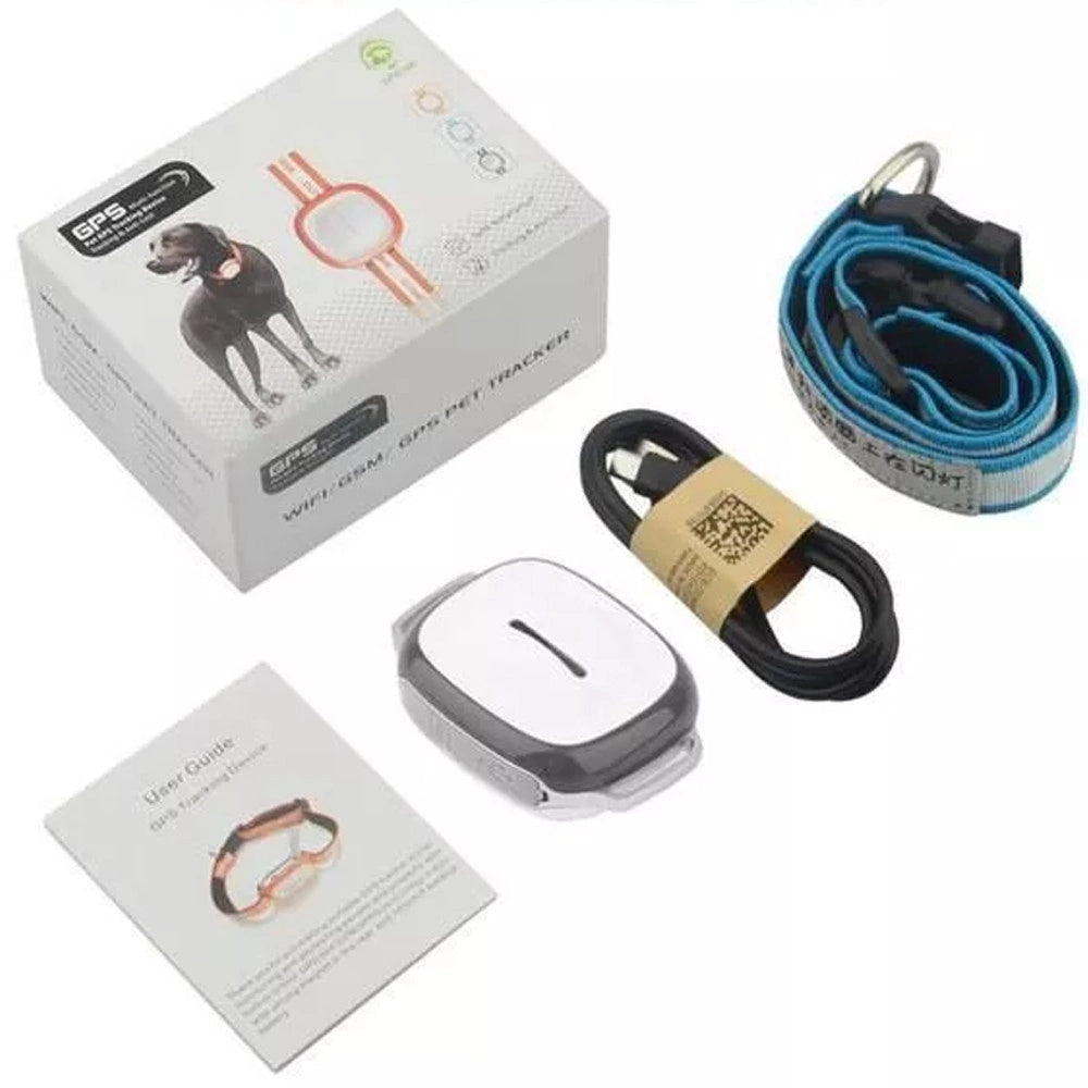 Trade Shop - Collare Localizzatore Per Cane Gps Tracker Per Animali Bambini Auto Moto Color -