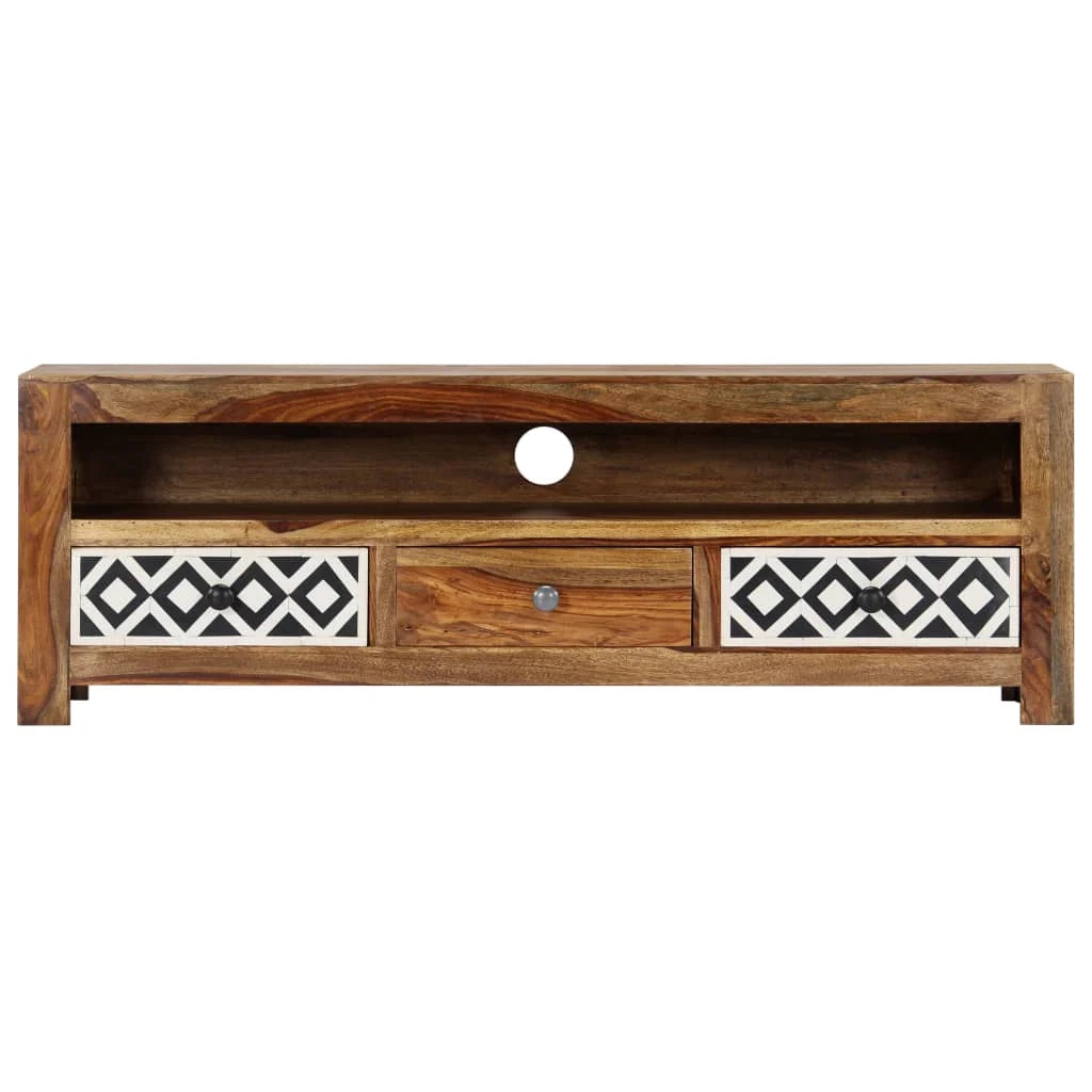 Mobile TV/credenza di design pratico 120 cm legno massello di sheesham 2502059
