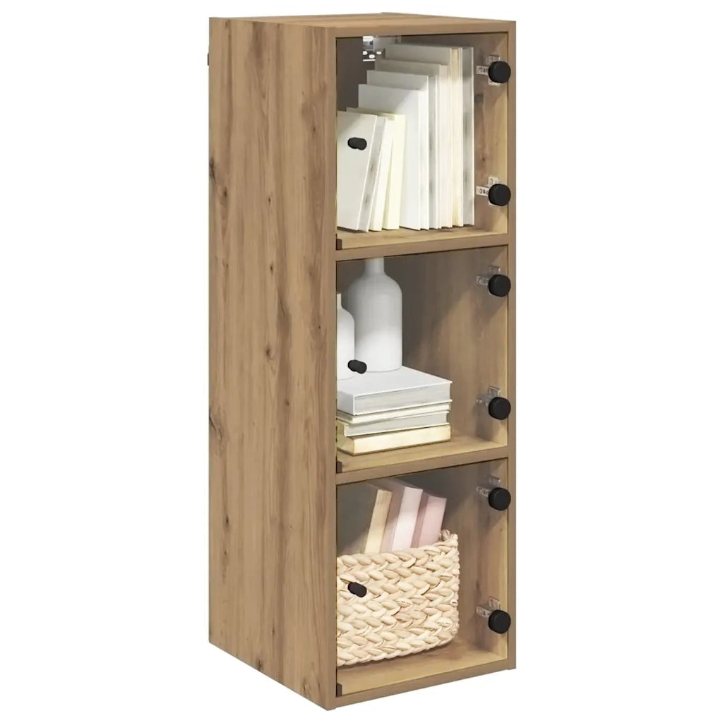 Armadietto a Muro | Mobile a Parete Rovere artigianale 35 x 37 x 102 cm