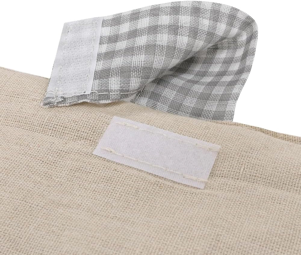 Copriforno Morbido Shabby Chic Cuori Passanti Tessuto Chiusura Velcro Proteggi Forno Cucina Dis.A