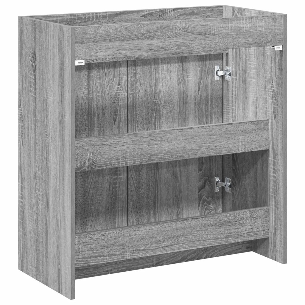 Mobiletto da Bagno Sotto Lavabo Sonoma grigio 890789