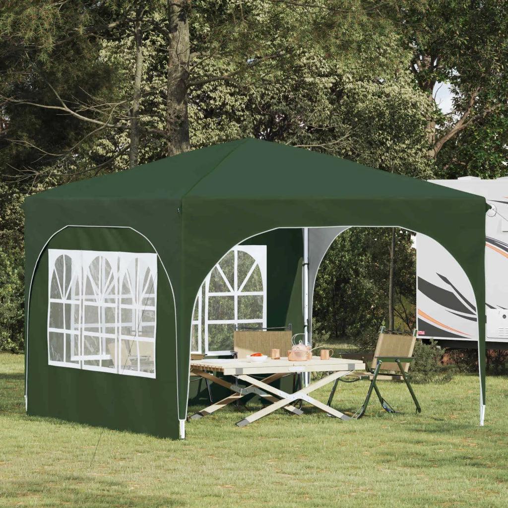 Tenda per feste a pop-up-Gazebo 290 x 290 x 245 cm Verde 845458