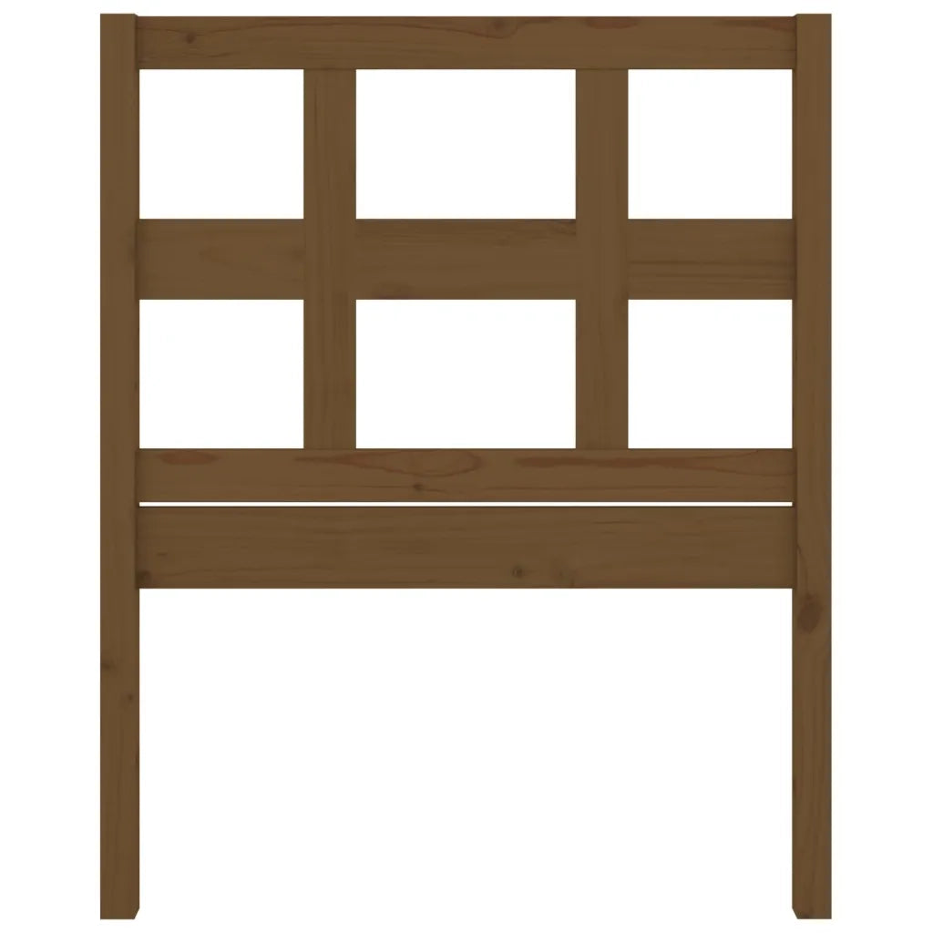 Testiera per Letto Miele 105,5x4x100 cm Legno Massello di Pino