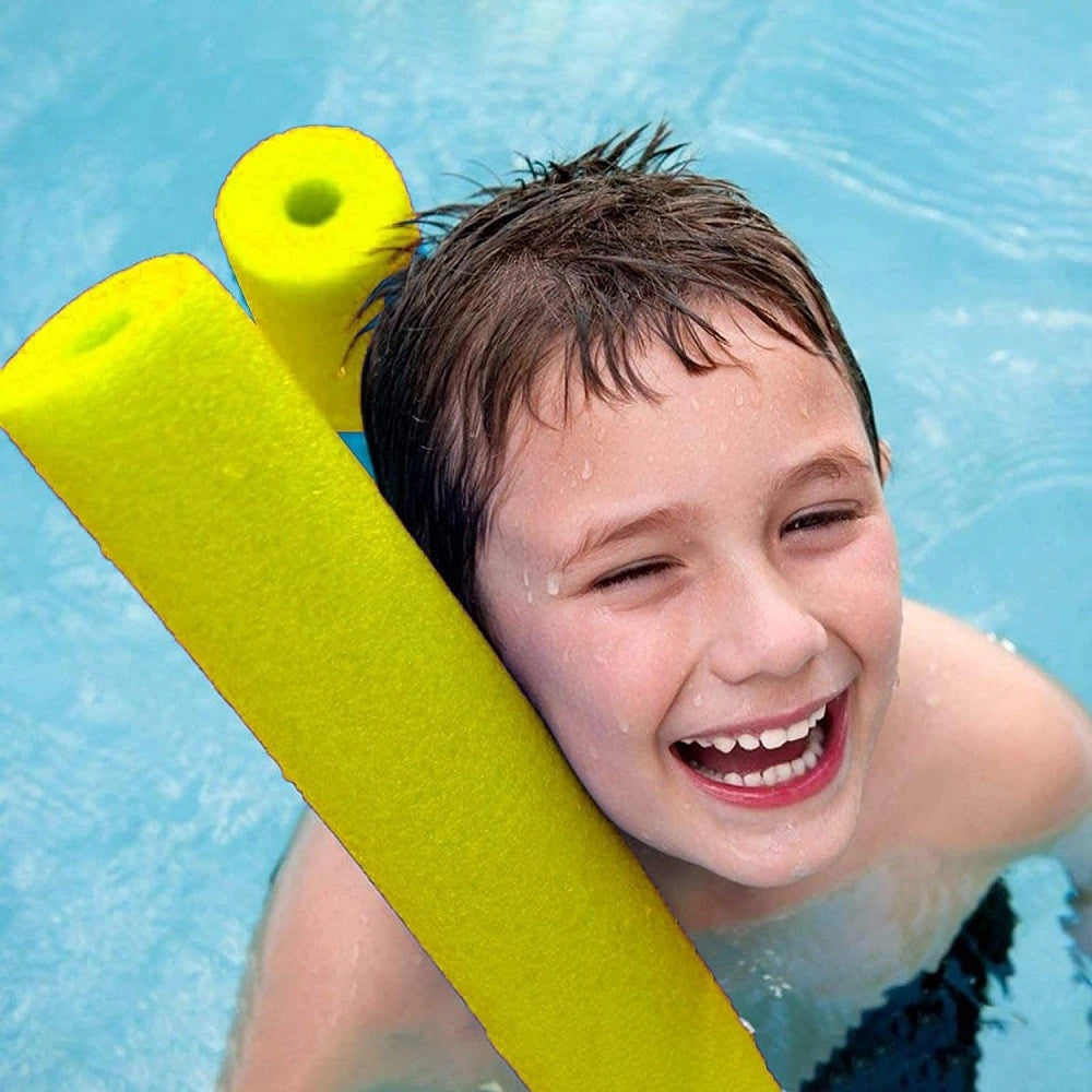 Trade Shop - Tubo Galleggiante Per Piscina ø6x150cm Giallo Per Esercizi Giochi Acqua 062899a -