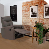 Poltrona Relax 76,5x89/159x100/83,5 h cm in Similpelle Marrone