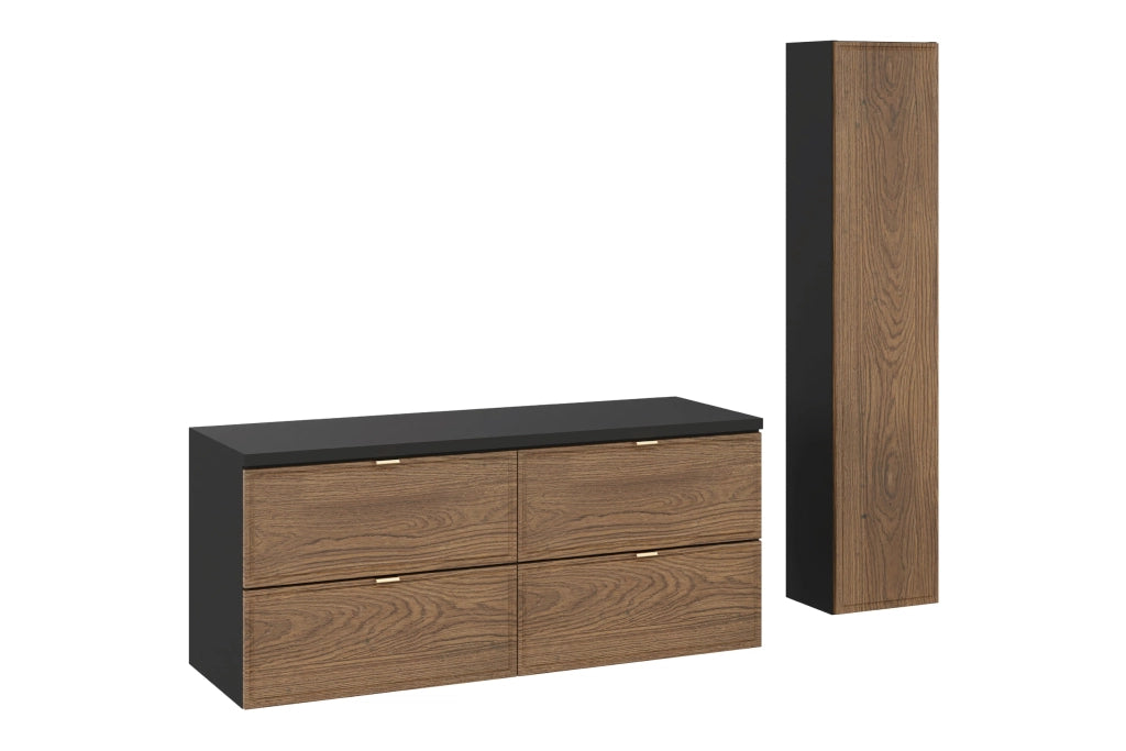 Set mobili bagno 120 cm con piano e Szafką wysoką Talia Casella 120 x 1401 x 46 cm