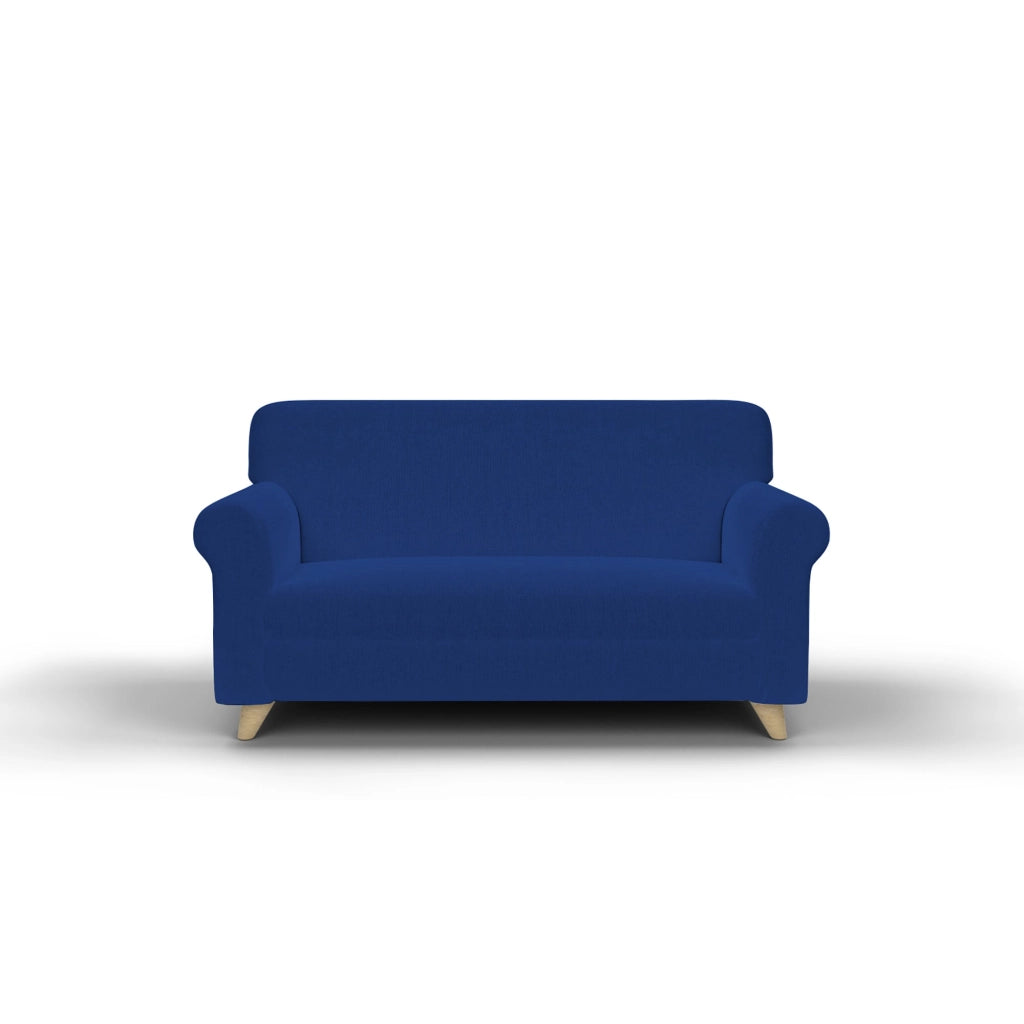 Copridivano Elasticizzato in Tessuto Blu Elettrico 1 Posto