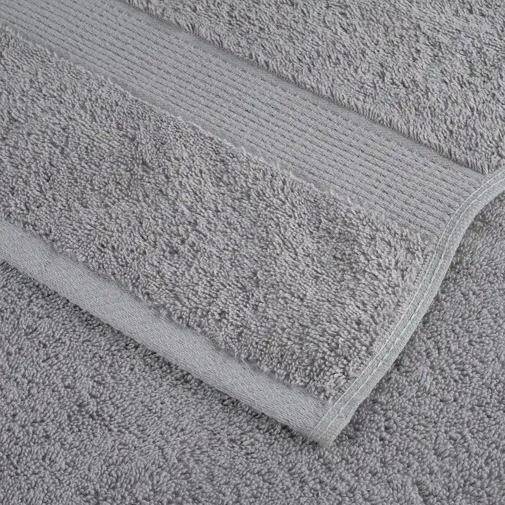 vidaXL Set ASciugamani SOLUND 12 pz Grigio 600 gsm