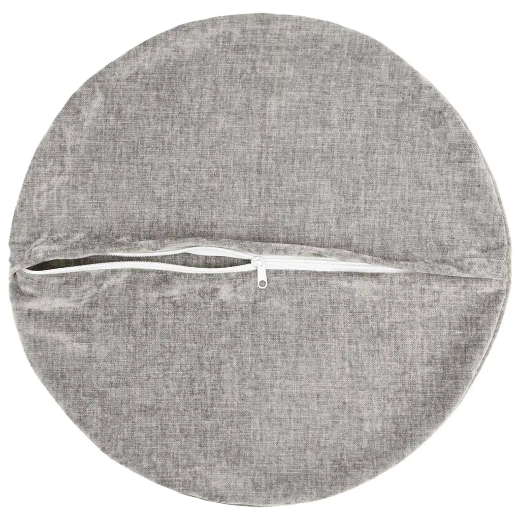 Federa 6 pz HEERLEN Grigio Chiaro Ø 30 cm Tessuto Chenille 921986