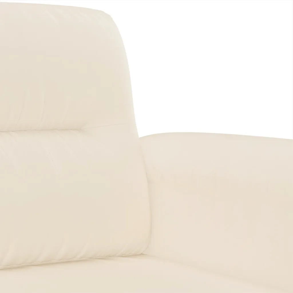Set Divani 4 pz con Cuscini Beige in Tessuto Microfibra 3202313