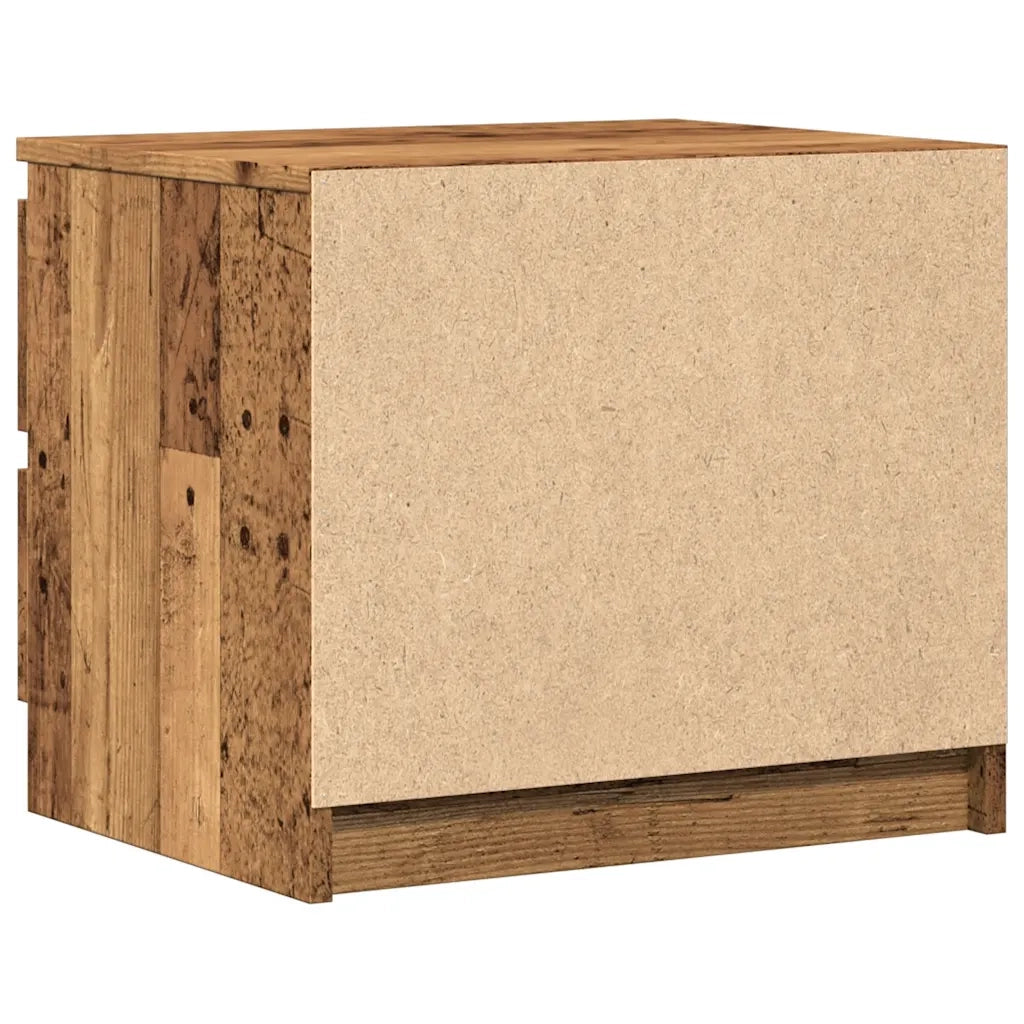 Comodini 2 pz Legno Antico 50x40x43.5 cm in Legno Multistrato 856519