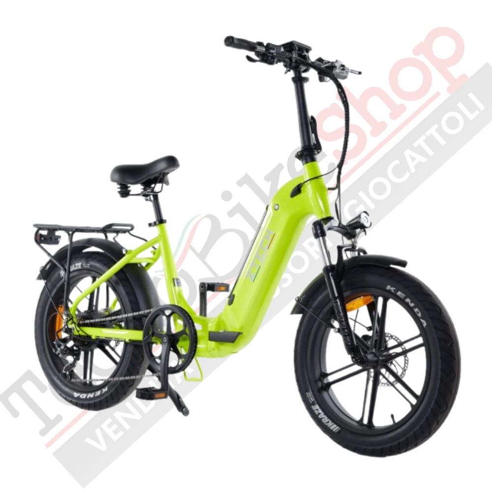 Bicicletta Elettrica Z-Tech ZT-89-K KRONOS 250/500W 48V13Ah Batteria Litio-Giallo
