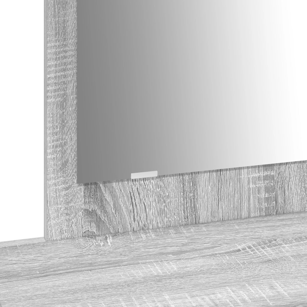 Tavolo da Toeletta Muro-Montato Grigio Sonoma 100x40x70 cm