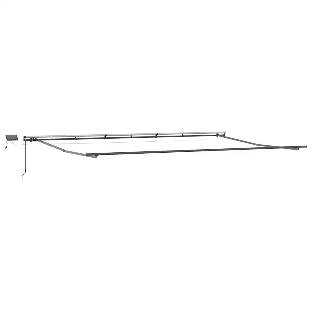Tenda da Sole Retrattile Manuale con LED Bordò 600x300 cm 3310200