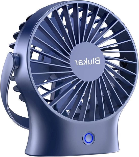 Ventilatore Portatile Silenzioso con 3 Velocità e Cavo USB-C Ventilatore Piccolo per Ufficio Viaggio Esterno Casa