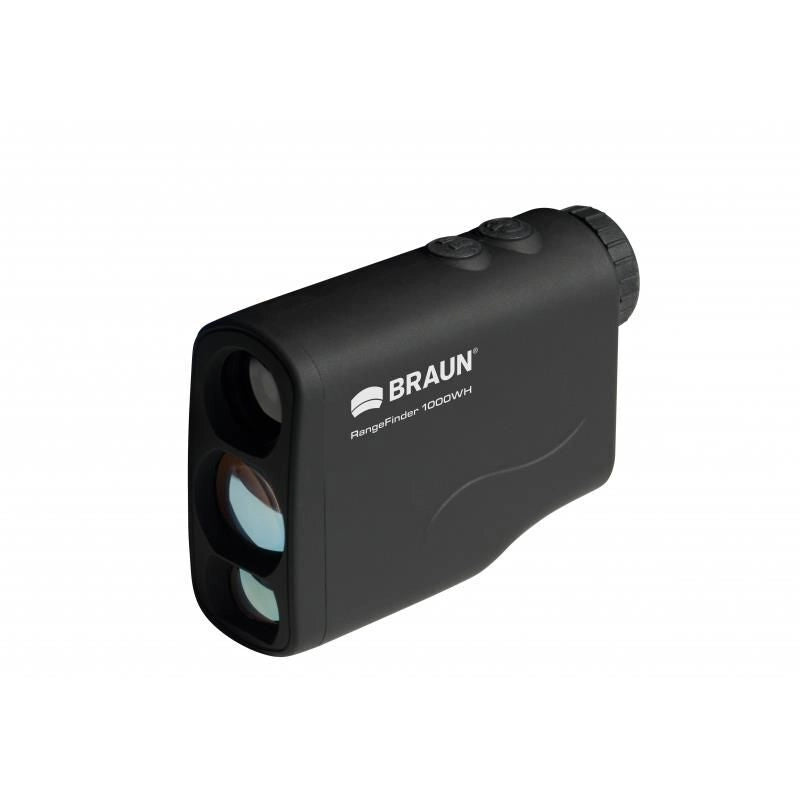 Braun Photo Technik 20176 1000WH Telemetro Laser 6x Ingrandimento Campo 4 - 1000 m Precisione ±1 m Batteria CR2 inclusa colore Nero