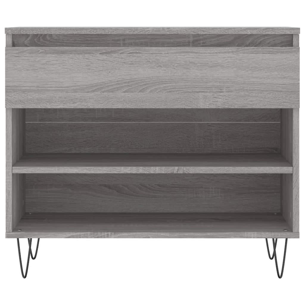 Scarpiera mobile contenitore per scarpe mobile per ingresso/corridoio/soggiorno design Sonoma 70 x 36 x 60 cm legno ingegnerizzato grigio 02_0022092