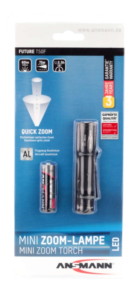 Ansmann 1600-0159 T50F LED Torcia tascabile a batteria 60 lm