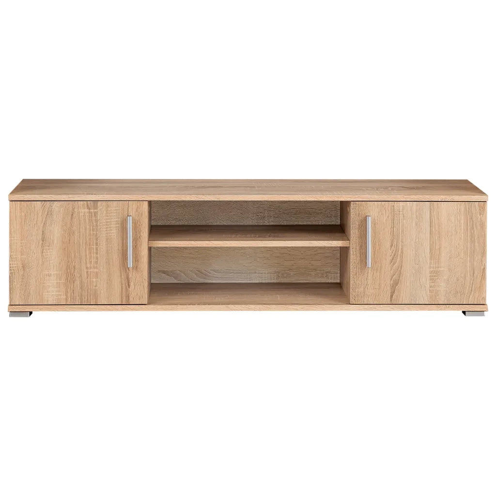 Parete Attrezzata Porta TV con Luci LED Rovere Sonoma 246029