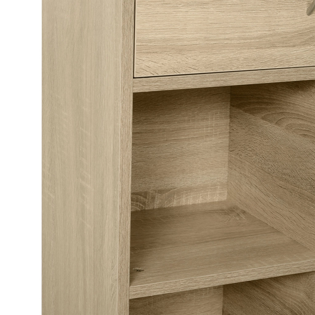 Libreria in Legno con Ripiani e Ante ¨C Zephmum ¨C 61.5x29.5x80 cm