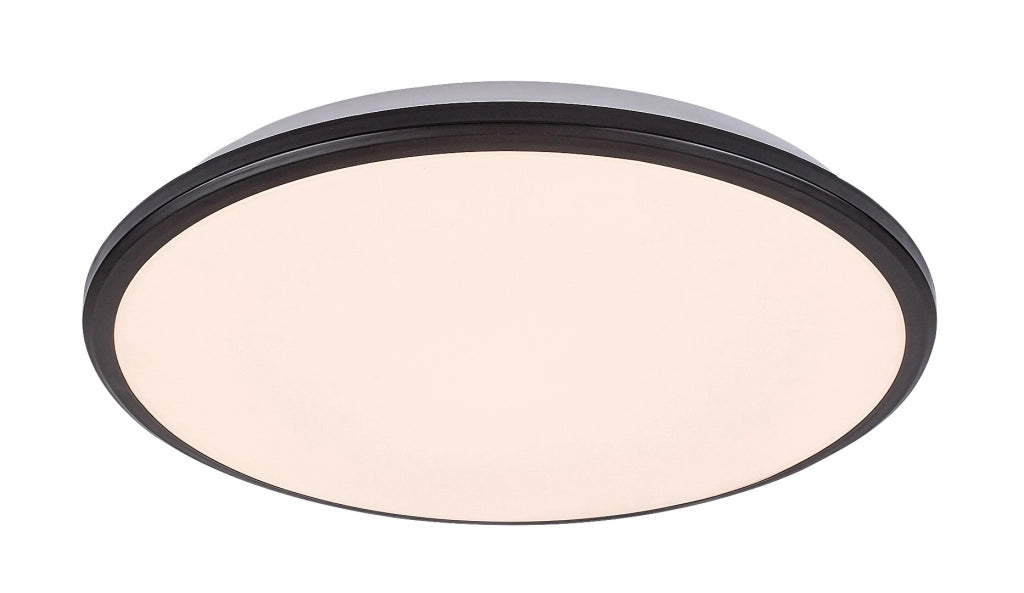 Plafoniera LED tonda 27 cm 18W nera Rabalux Engon IP20