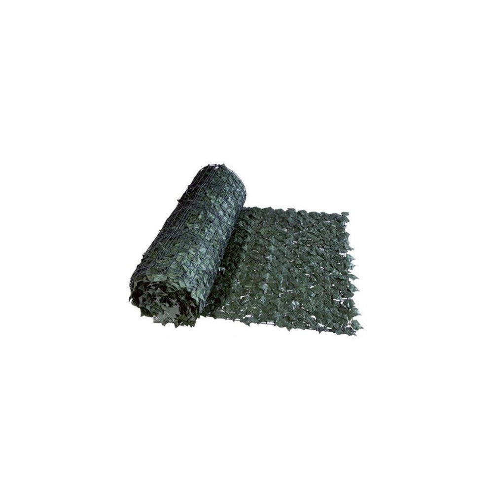Trade Shop - Siepe Artificiale Sintetica 1x3 Metri Rotolo Rete Foglie Edera Verde Per Balcone -
