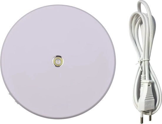 Tavolo di sviluppo elettrico - Tavolo di sviluppo - Fotografia - 24,5 cm - Bianco - Disco rotante - Per le migliori foto!