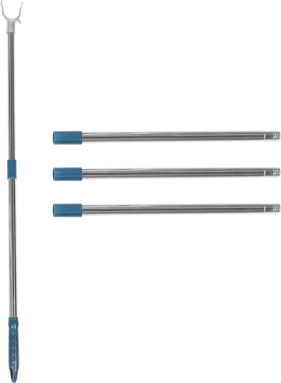 Vasta kledingvork beugelgrijper, estensibile goederengrijper - 1 pezzo - Nero - Alluminio - 100 cm