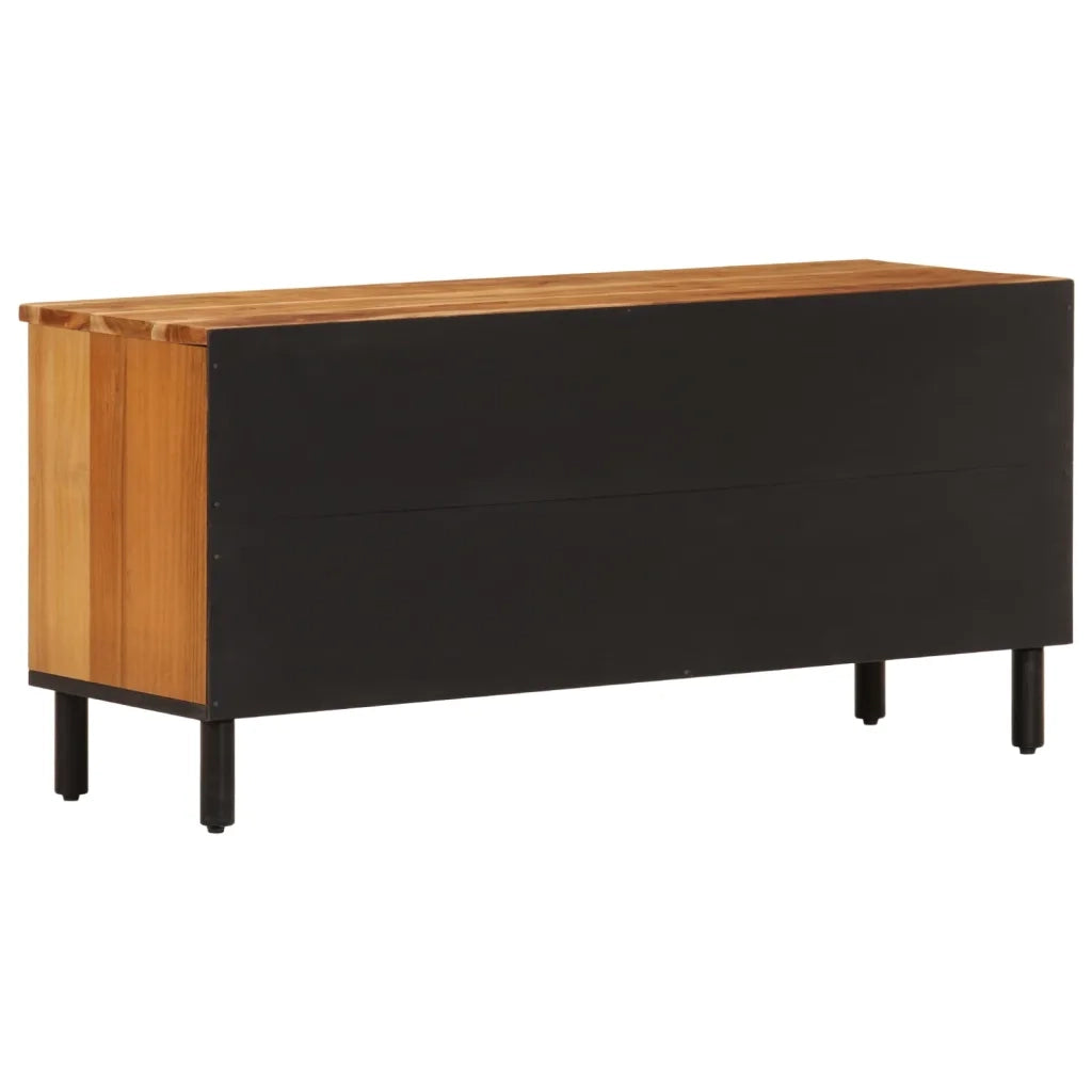 Mobile Porta TV 100x33x46 cm in Legno Massello di Acacia 356871