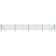 Recinzione da Giardino | Recinzione Metallica Verde 1x10 m in Acciaio Zincato