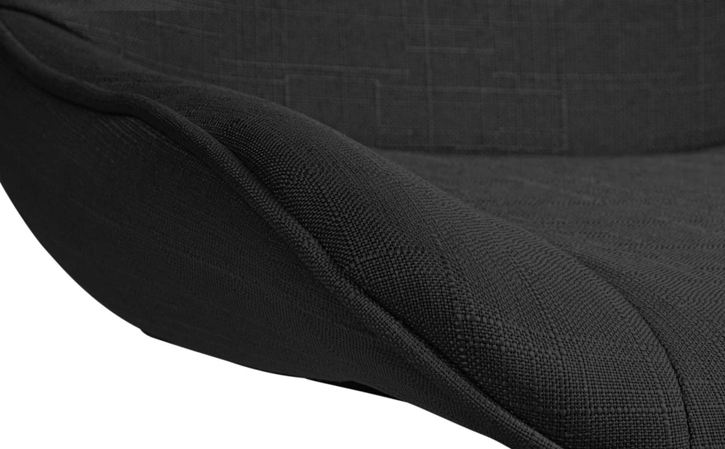Barhocker Vonore Stoff schwarz