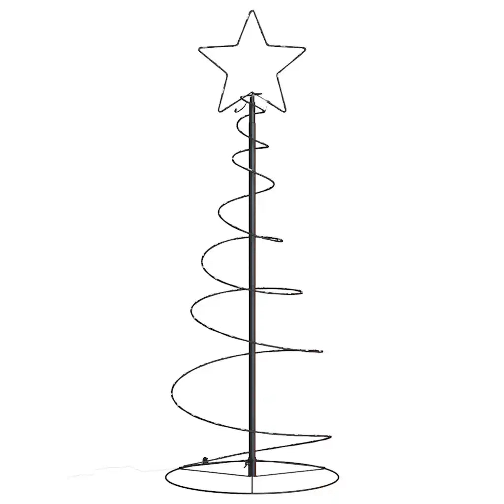 Albero di Natale a LED 80 LED Bianco Caldo 120 cm