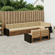 Set di divani da esterno 8 pz Naturale e Beige 3383516