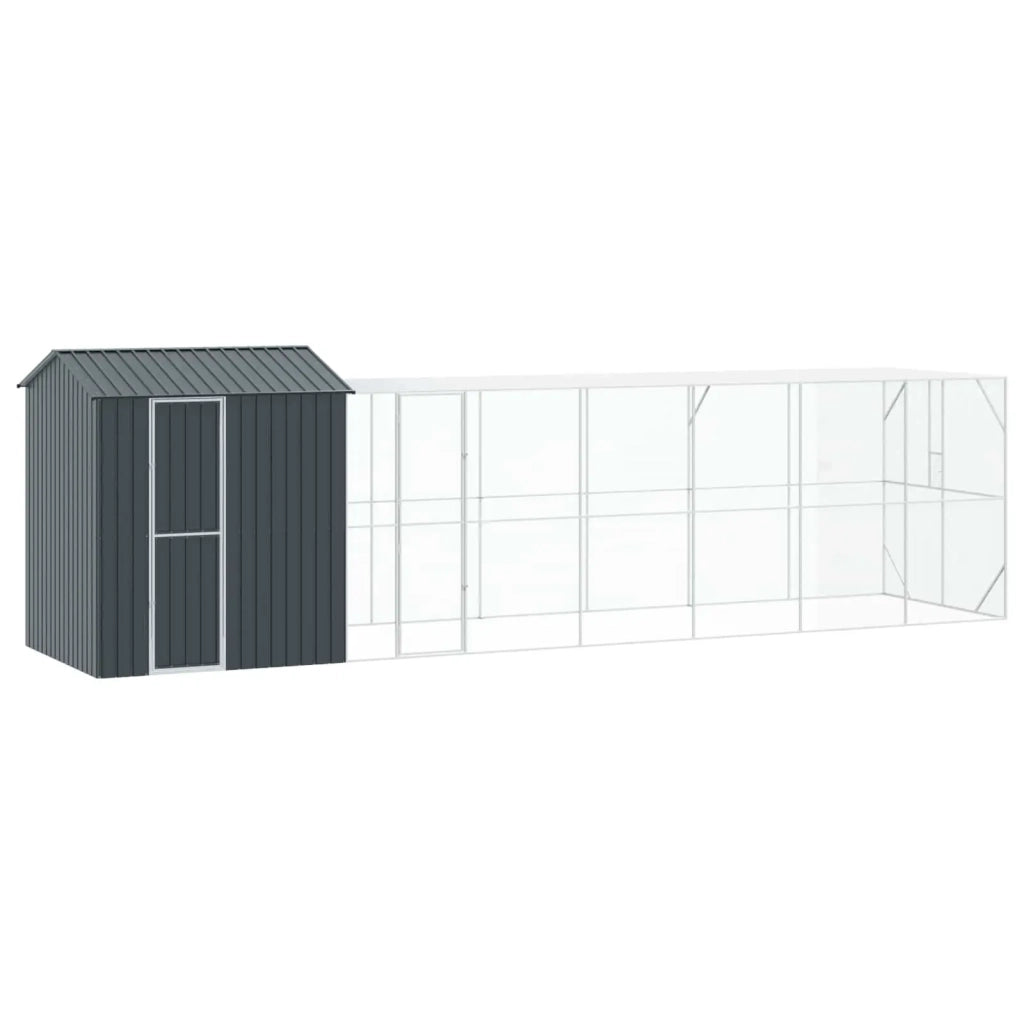Gabbia per uccelli Antracite 824 x 208 x 247 cm Acciaio zincato 3325158