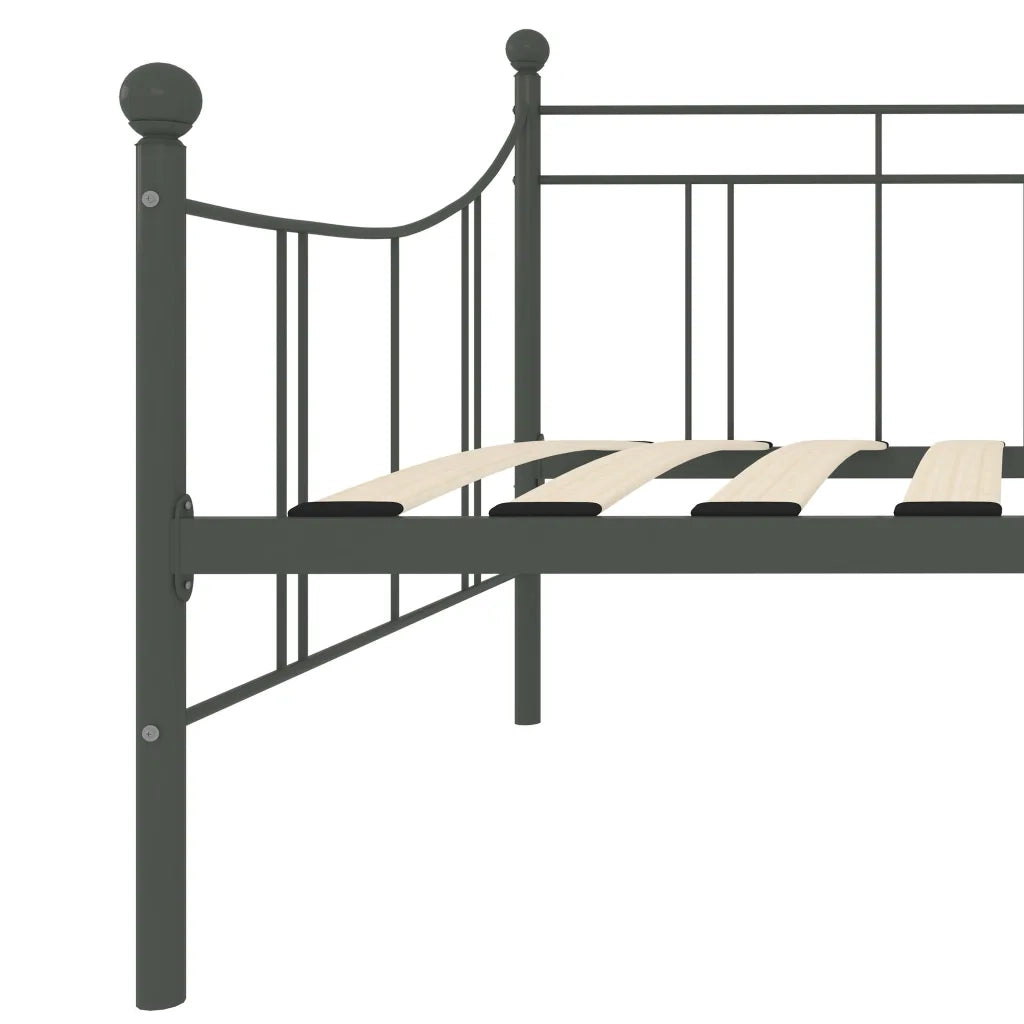 Telaio Divano Letto Grigio in Metallo 90x200 cm 284670