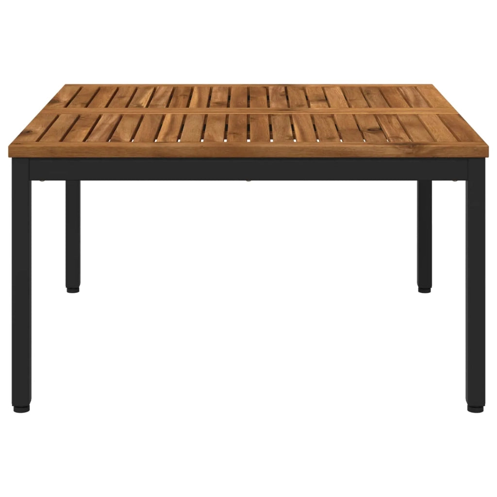 Tavolino da salotto Naturale e Nero 80 x 80,5 x 45 cm 901286
