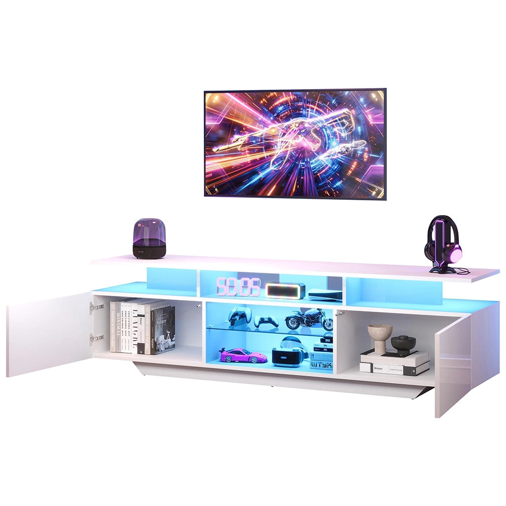 Mobile TV - Xylo - 160x40x45 cm LED 2 ante 8 ripiani