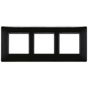VIMAR PLANA - PLACCA 6M (2+2+2) INT57 NERO