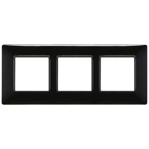 VIMAR PLANA - PLACCA 6M (2+2+2) INT57 NERO
