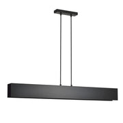 Lampadario Moderno 4 Luci Hachiman In Acciaio Nero