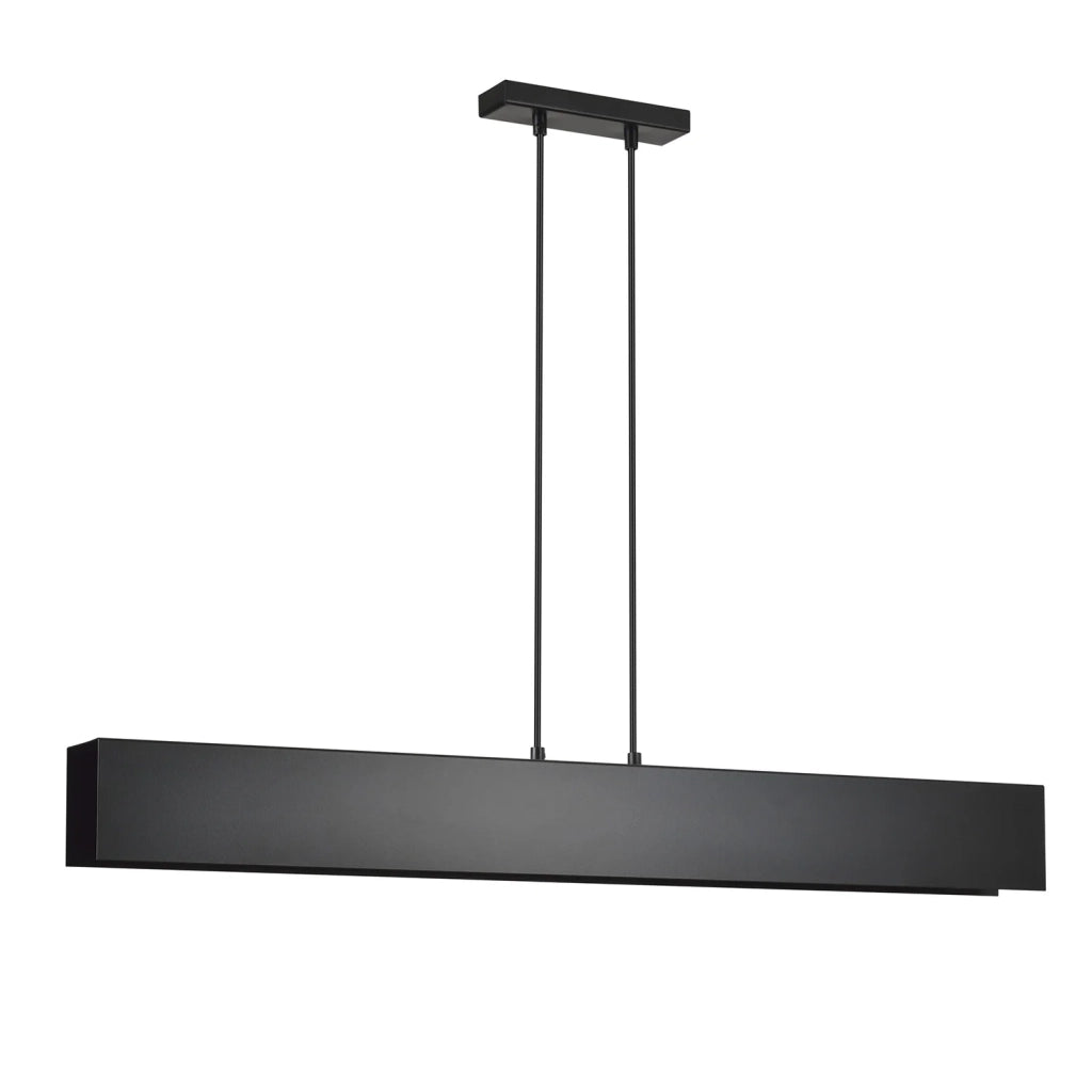 Lampadario Moderno 4 Luci Hachiman In Acciaio Nero