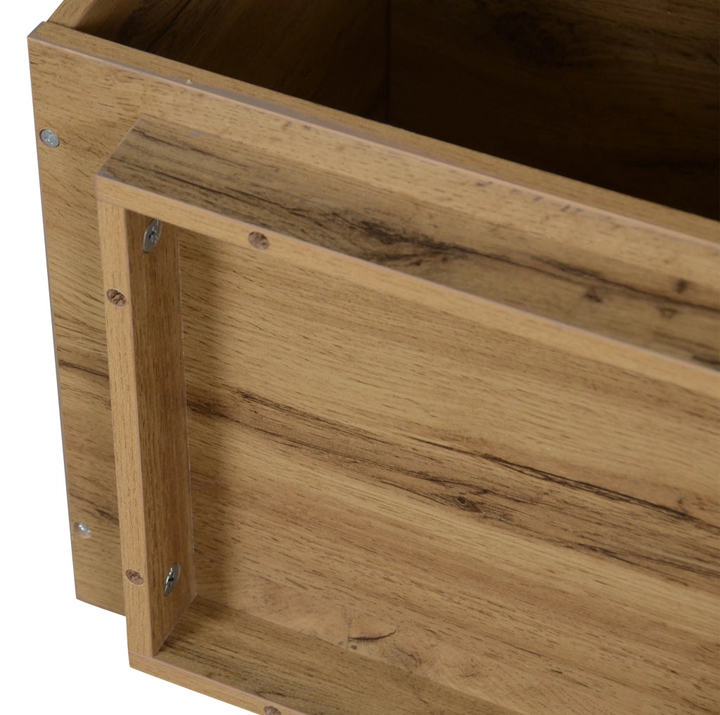 Scarpiera in MDF 120x32x84,5 cm con 2 ante a ribalta