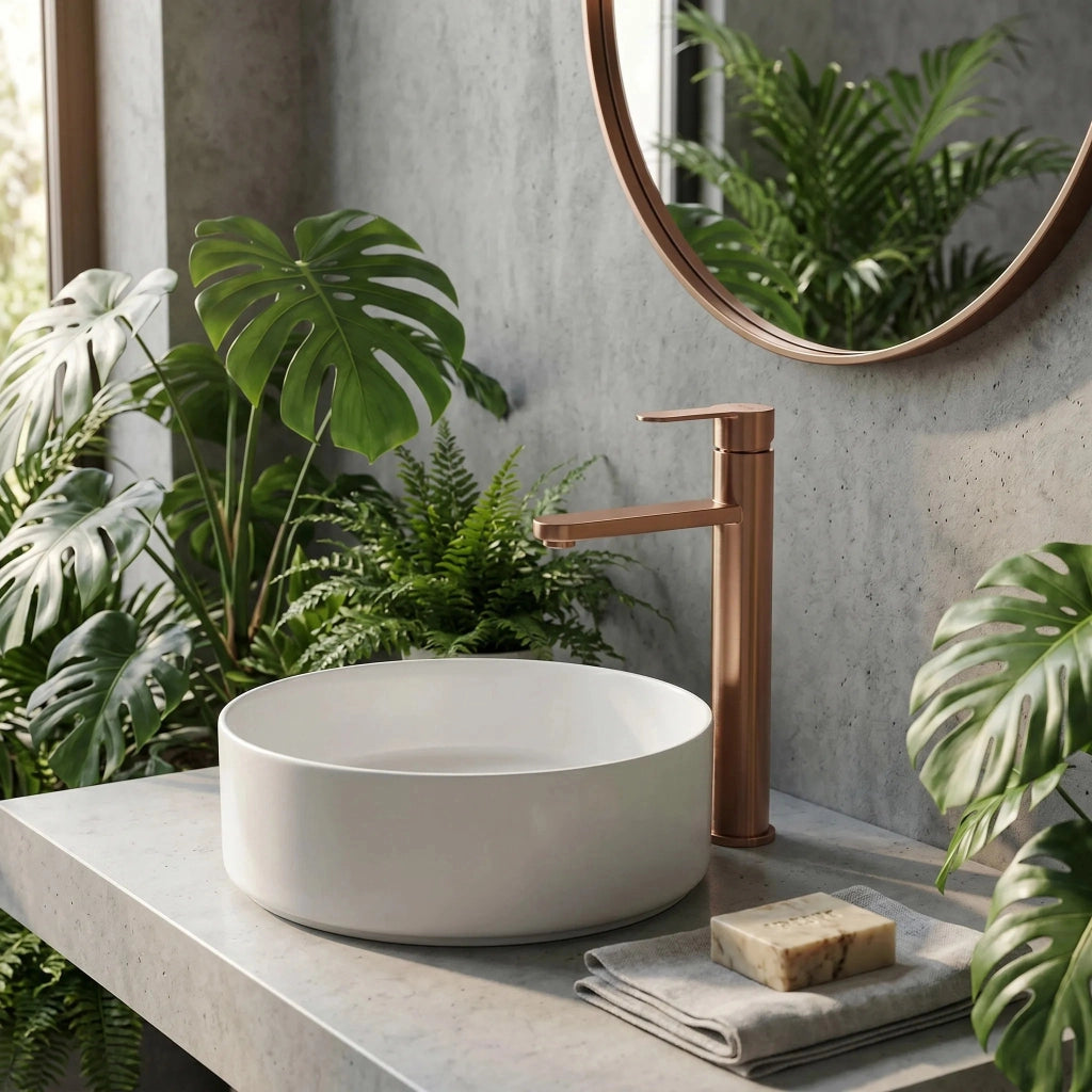 Rubinetto Da Bagno Rea Arcos Brush Copper