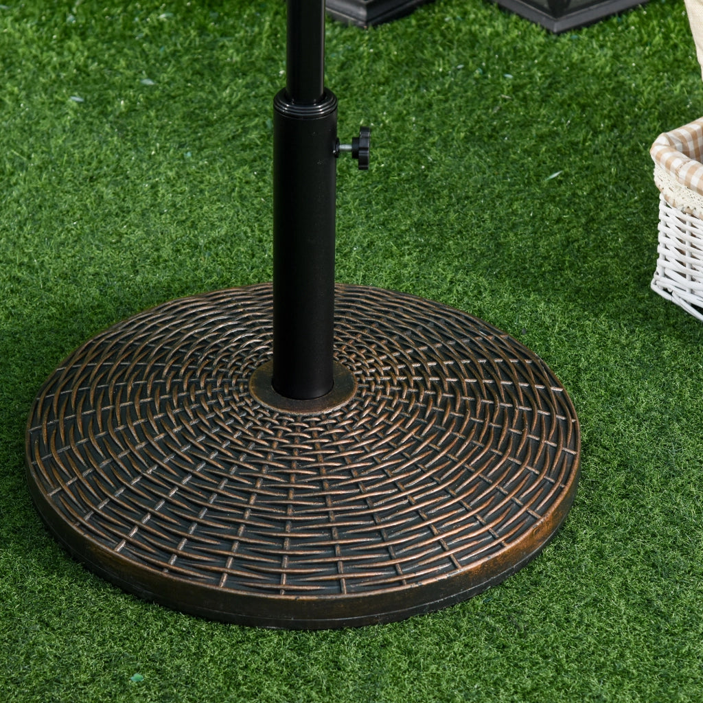 Base per Parasole Tondo ¨C Zephmum ¨C Nero 53x40 cm 25 kg