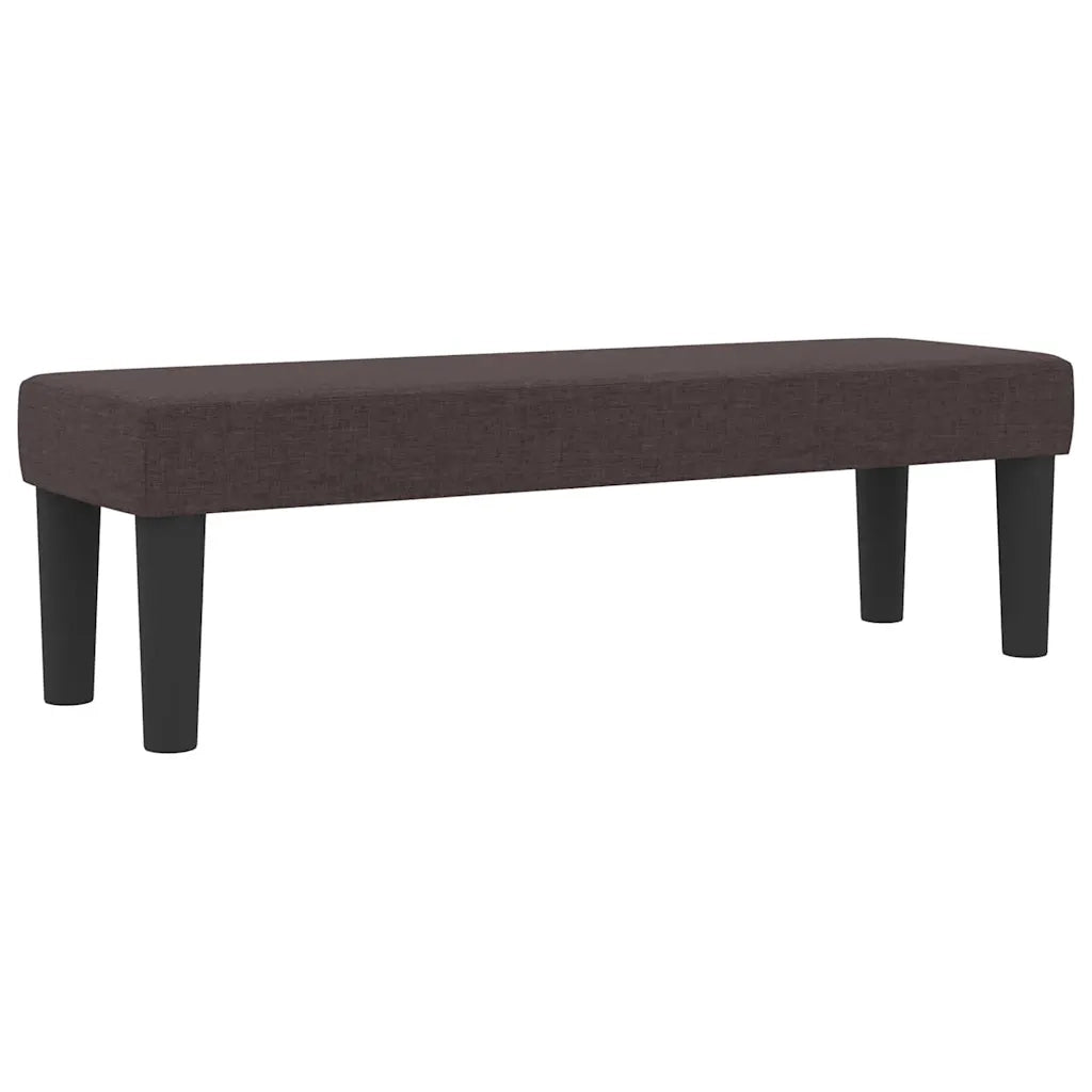 Letto a molle con materasso Marrone Scuro 140 x 200 cm Tessuto