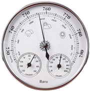 Strumento meteorologico 3 in 1 - Termometro/Barometro/Umidificatore - Leggero - Scali di lettura chiari - Per uso interno/esterno - 13 cm - Sensore di condizioni meteorologiche