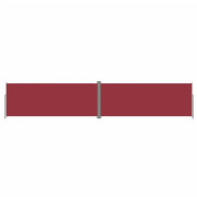 Tenda da sole laterale retrattile/schermo privacy per patio giardino terrazza balcone 200 x 1000 cm rosso 02_0007470