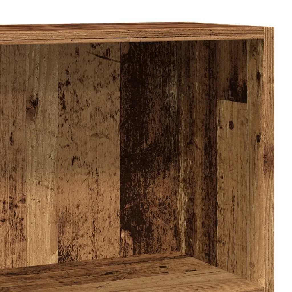 Libreria-Scaffale per Libri-Mobile di Stoccaggio Legno Antico 60x24x76 cm in Truciolato