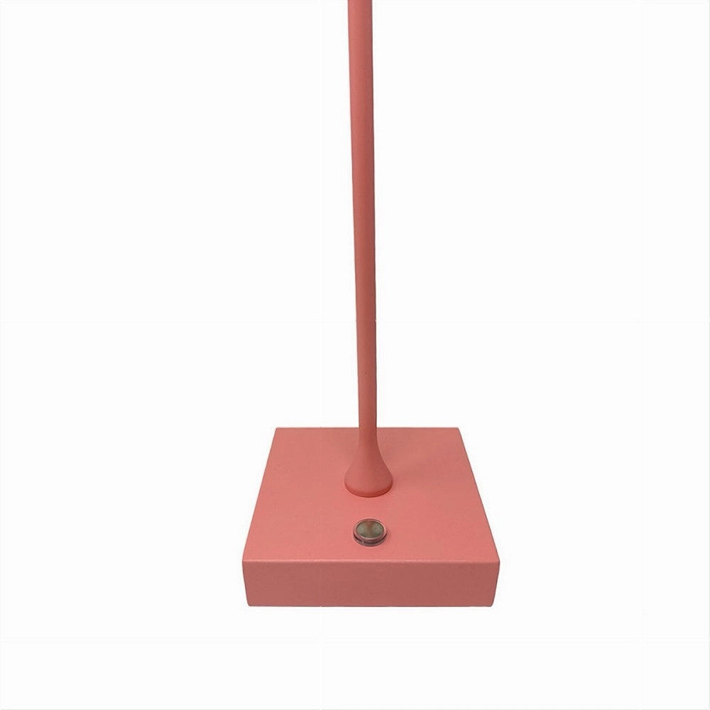 Trade Shop - Lampada Tavolo Ricaricabile Usb 10 Watt 3 Colorazione Di Luce Vari Colori D27-3c - Rosa